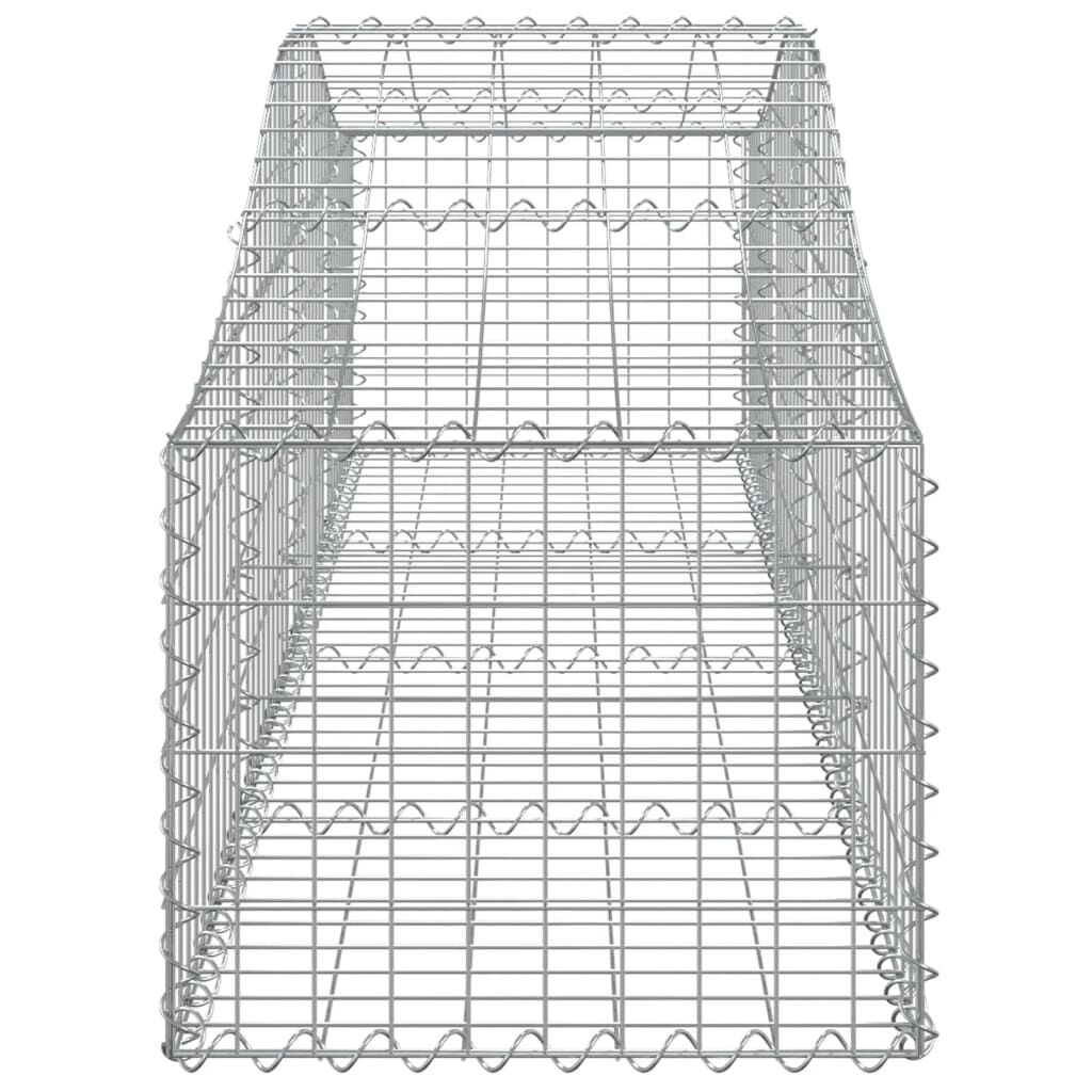 vidaXL Συρματοκιβώτια Τοξωτά 3 τεμ. 200x50x40/60 εκ. Γαλβαν. Ατσάλι