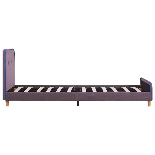 vidaXL Πλαίσιο Κρεβατιού Χρώμα Taupe 90 x 200 εκ. Υφασμάτινο
