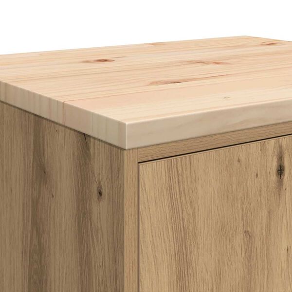 vidaXL ντουλάπι αποθήκευσης γκαράζ 60x51x85 εκ μασίφ ξύλο πεύκο