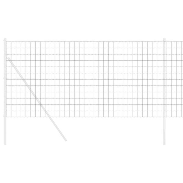 vidaXL Φράχτης Εuro Γκρι 1 x 10 m Σίδηρος με επικάλυψη PVC