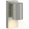 vidaXL Εξωτερικά Φωτιστικά Τοίχου 2 pcs Ασημί 6.5 x 10.5 x 16 εκ.