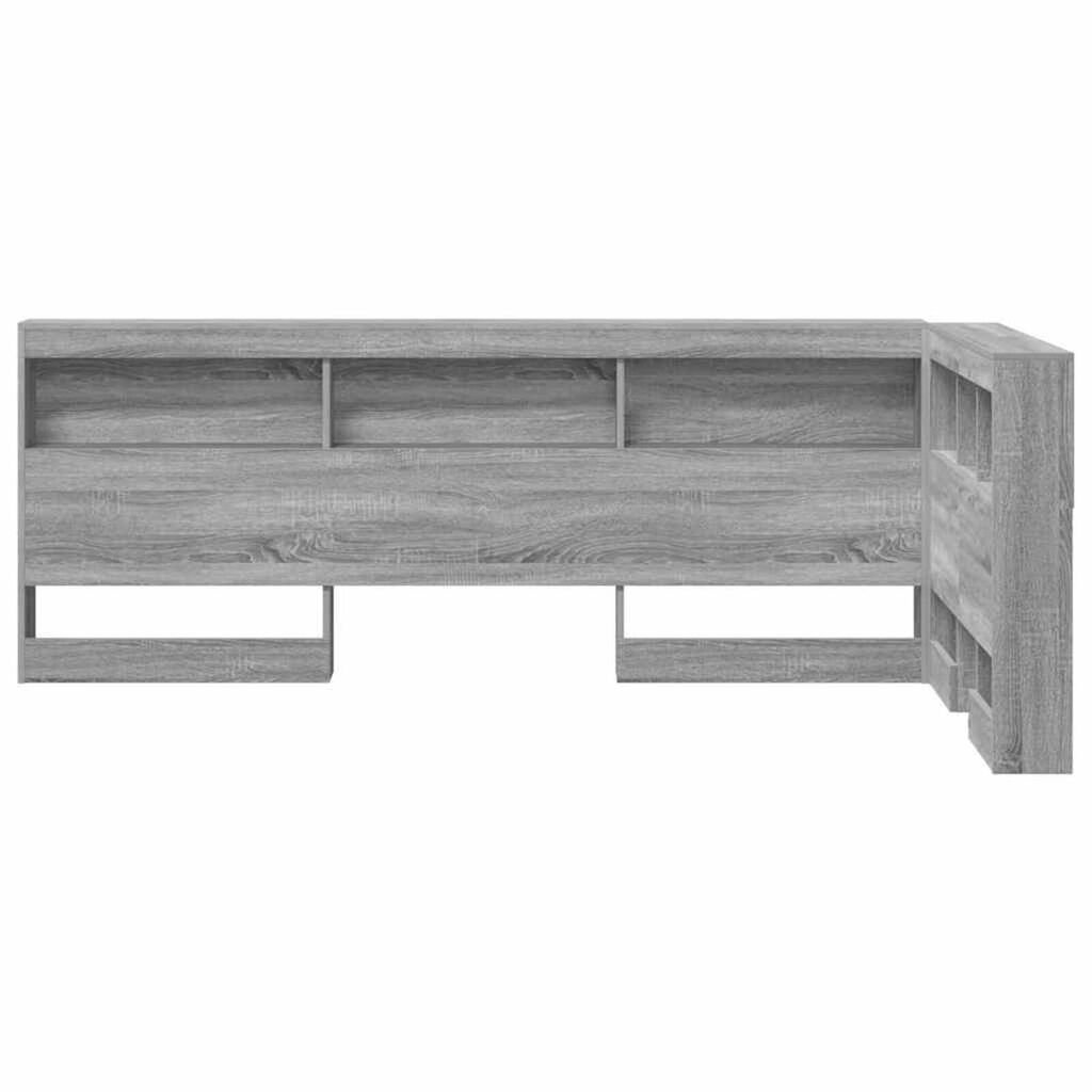 vidaXL Κεφαλάρι Αποθήκης με ράφι Γκρι sonoma 75 cm Επεξεργασμένο ξύλο