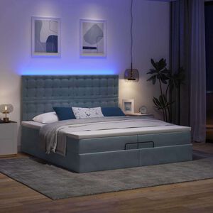 vidaXL &Omicron;&theta;&omega;&mu;&alpha;&nu;&iota;&kappa;ό &kappa;&rho;&epsilon;&beta;ά&tau;&iota; &mu;&epsilon; &sigma;&tau;&rho;ώ&mu;&alpha;&tau;&alpha; & LEDs &Sigma;&kappa;&omicron;ύ&rho;&omicron; &gamma;&kappa;&rho;&iota; &Beta;&epsilon;&lambda;&omicron;ύ&delta;&omicron;