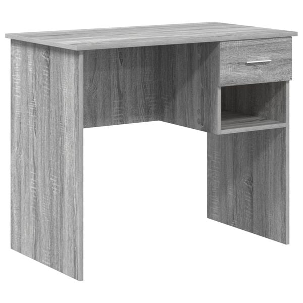 vidaXL Γραφείο Γκρι sonoma 90 x 49.5 x 75 εκ. Επεξεργασμένο ξύλο