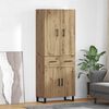 vidaXL Highboard &mu;&epsilon; &sigma;&upsilon;&rho;&tau;ά&rho;&iota; 2 pcs Artisan Oak 69,5 x 34 x 180 &epsilon;&kappa;.