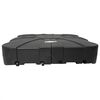 vidaXL Σετ Βάσης Ανεμογεννήτριας 2 pcs Μαύρο 88 x 88 x 19 εκ. Πλαστικό