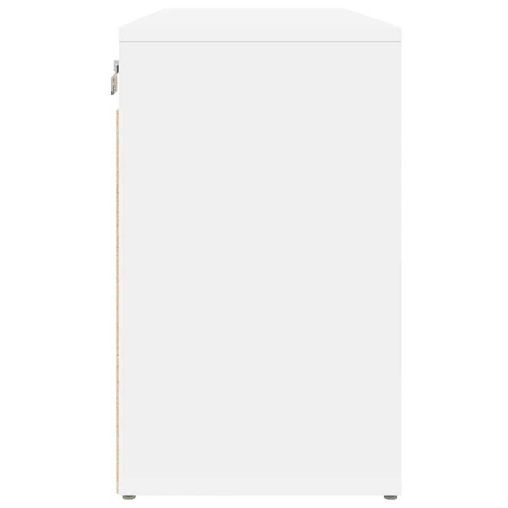 vidaXL Ντουλάπα Παπουτσιών Λευκό 77.5 x 30 x 51 εκ. Επεξεργασμένο ξύλο