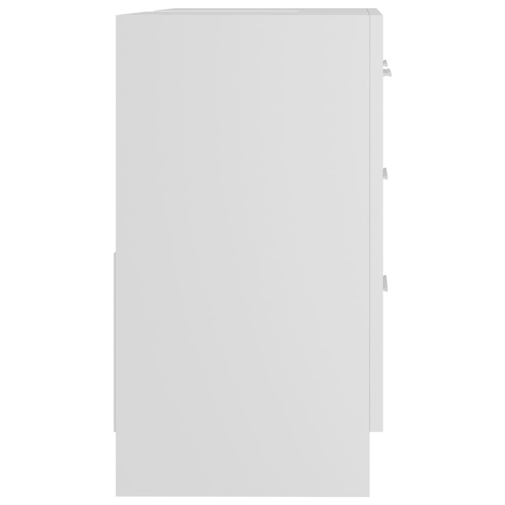 vidaXL Ντουλάπι Νιπτήρα Λευκό 63x30x54 εκ. Επεξ. Ξύλο