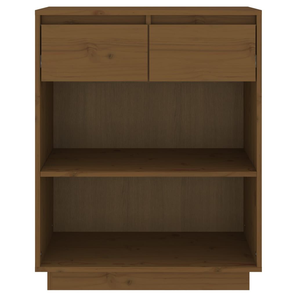 vidaXL Ντουλάπι Κονσόλα Μελί 60 x 34 x 75 εκ. από Μασίφ Ξύλο Πεύκου