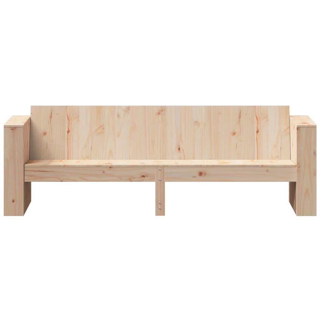 vidaXL Καναπές Κήπου Τριθέσιος 189x60x62 εκ. από Μασίφ Ξύλο Πεύκου