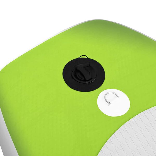 vidaXL Σανίδα SUP Φουσκωτή Σετ Πράσινη 300 x 76 x 10 εκ.