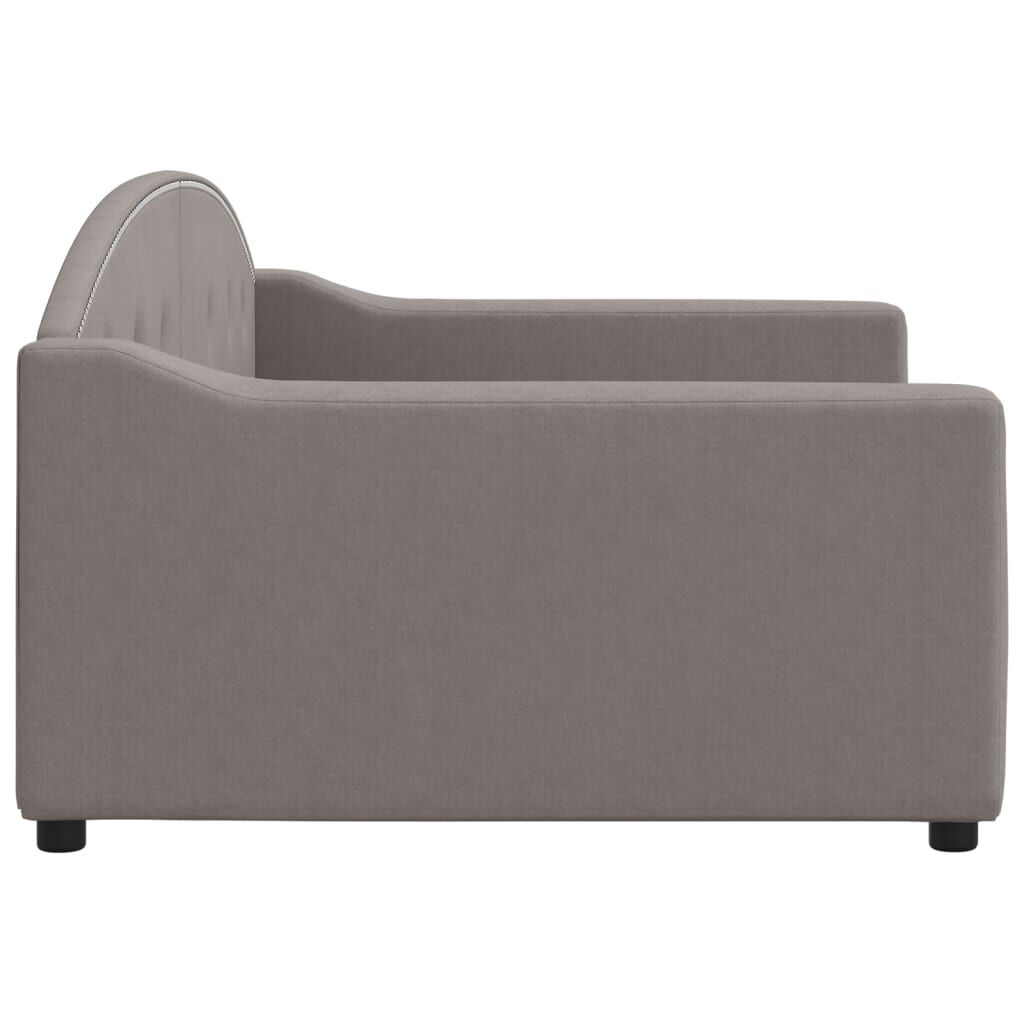 vidaXL Καναπές Κρεβάτι Taupe 100 x 200 εκ. Υφασμάτινος
