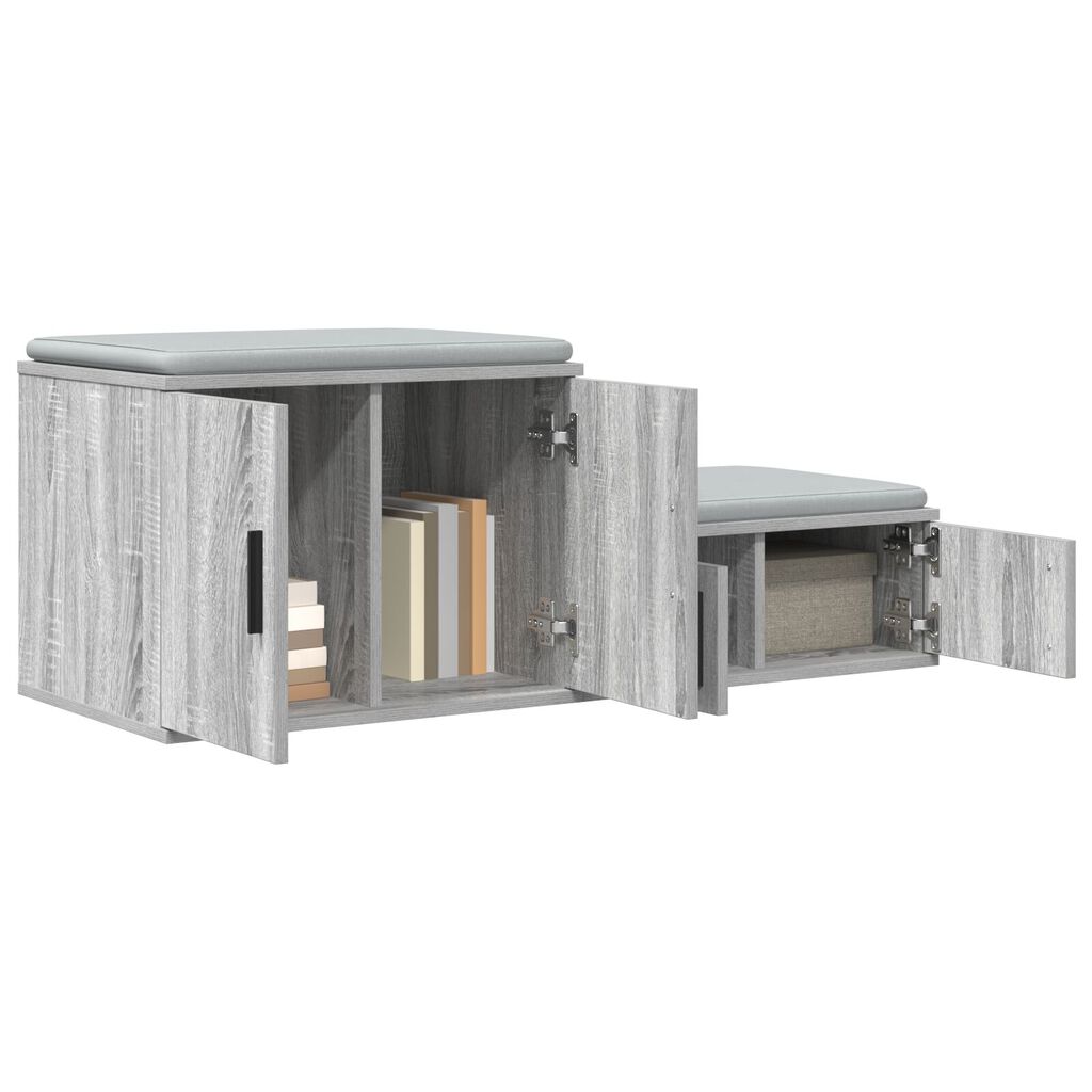 vidaXL Ντουλάπα Αποθήκευσης Γκρι Sonoma 108x41x40 εκ. Επεξεργασμένο ξύλο