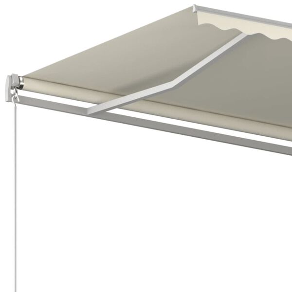 vidaXL Τέντα Συρόμενη Χειροκίνητη Κρεμ 500x350 εκ.