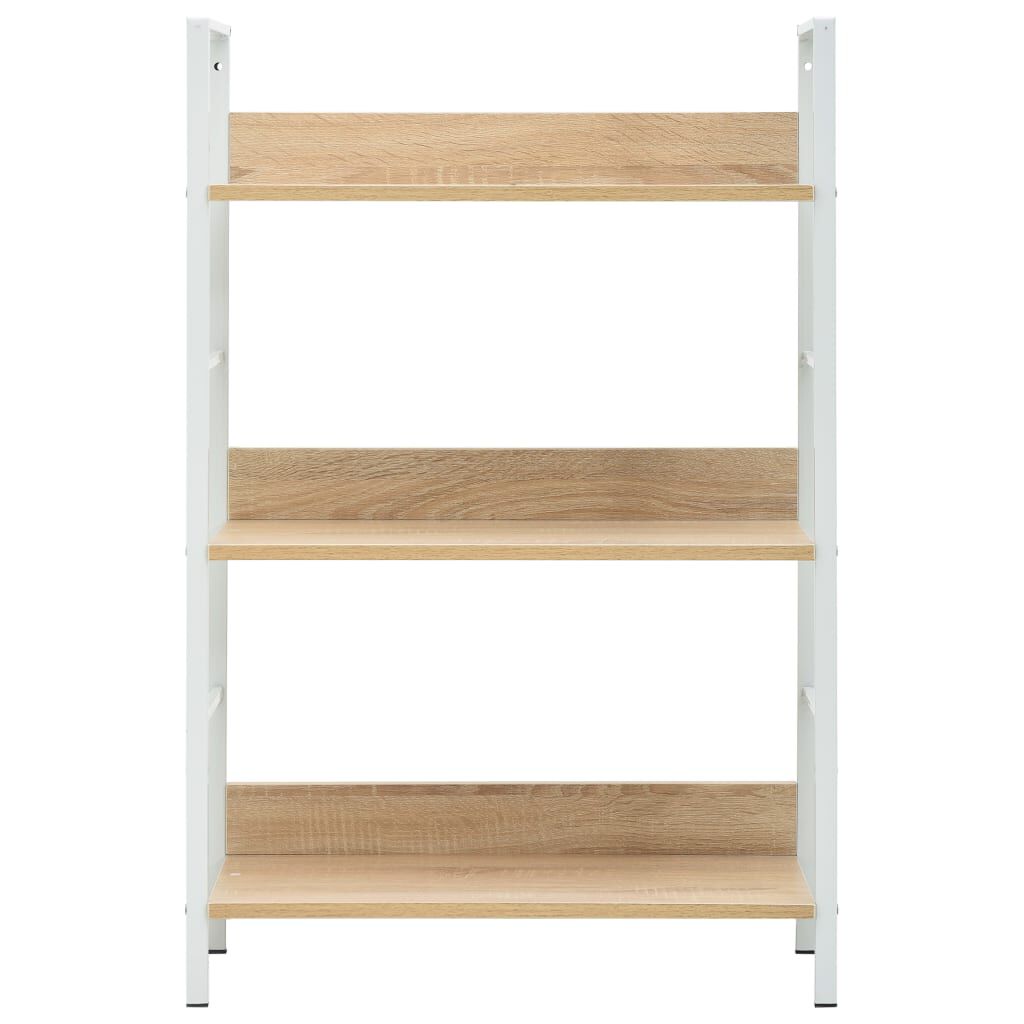 vidaXL Ραφιέρα 3 Επιπέδων Δρυς 60x27,6x90,5 εκ. Επεξεργασμένο Ξύλο