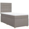 vidaXL &Kappa;&rho;&epsilon;&beta;ά&tau;&iota; Boxspring &mu;&epsilon; &Sigma;&tau;&rho;ώ&mu;&alpha; Taupe 90x190 &epsilon;&kappa;.&Upsilon;&phi;&alpha;&sigma;&mu;ά&tau;&iota;&nu;&omicron;
