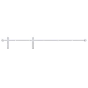 vidaXL Μηχανισμός Συρόμενης Πόρτας Λευκός 200 εκ. Ατσάλινος