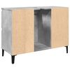 vidaXL Ντουλάπι Νιπτήρα Γκρι Σκυρ. 80 x 33 x 60 εκ. Επεξεργασμένο Ξύλο