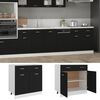 vidaXL Ντουλάπι με Συρτάρια "Lyon" Μαύρο 80x46x81,5 εκ. από Τεχνητό Ξύλο