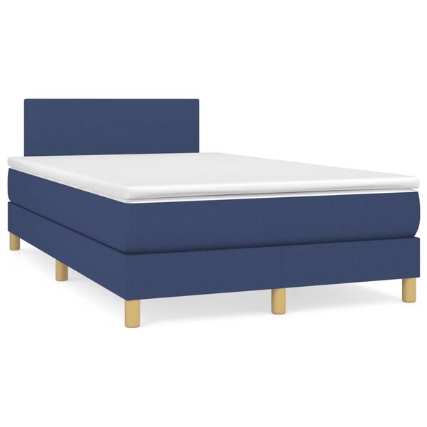 vidaXL &Kappa;&rho;&epsilon;&beta;ά&tau;&iota; Boxspring &mu;&epsilon; &Sigma;&tau;&rho;ώ&mu;&alpha; & LED &Mu;&pi;&lambda;&epsilon; 120x190&epsilon;&kappa;. &Upsilon;&phi;&alpha;&sigma;&mu;ά&tau;&iota;&nu;&omicron;