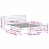 vidaXL Σκελετός Κρεβατιού Λευκό 160 x 210 cm Μασίφ ξύλο πεύκου