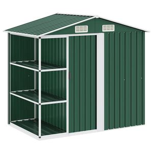 vidaXL &Alpha;&pi;&omicron;&theta;ή&kappa;&eta; &Kappa;ή&pi;&omicron;&upsilon; &mu;&epsilon; &Rho;ά&phi;&iota;&alpha; &Pi;&rho;ά&sigma;&iota;&nu;&eta; 205 x 130 x 183 &epsilon;&kappa;. &Sigma;&iota;&delta;&epsilon;&rho;έ&nu;&iota;&alpha;