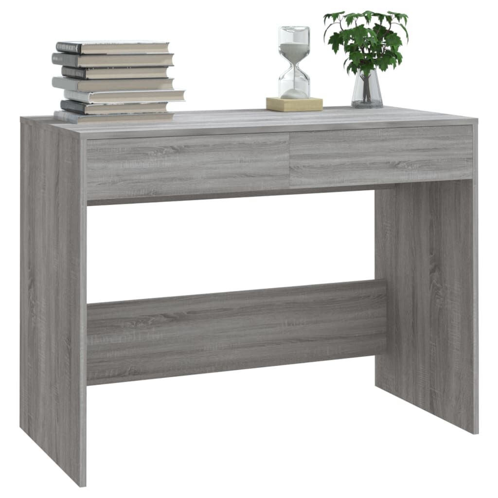 vidaXL Γραφείο Γκρι Sonoma 100x50x76,5 εκ. από Επεξεργασμένο Ξύλο