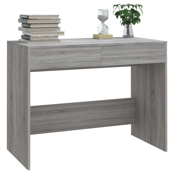 vidaXL Γραφείο Γκρι Sonoma 100x50x76,5 εκ. από Επεξεργασμένο Ξύλο