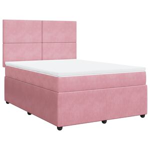 vidaXL &Kappa;&rho;&epsilon;&beta;ά&tau;&iota; Boxspring &mu;&epsilon; &Sigma;&tau;&rho;ώ&mu;&alpha; &Rho;&omicron;&zeta; 160x200 &epsilon;&kappa;. &Beta;&epsilon;&lambda;&omicron;ύ&delta;&iota;&nu;&omicron;
