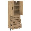 vidaXL Highboard Artisan Oak 69,5 x 34 x 180 &epsilon;&kappa;. &Epsilon;&pi;&epsilon;&xi;&epsilon;&rho;&gamma;&alpha;&sigma;&mu;έ&nu;&omicron; &xi;ύ&lambda;&omicron;