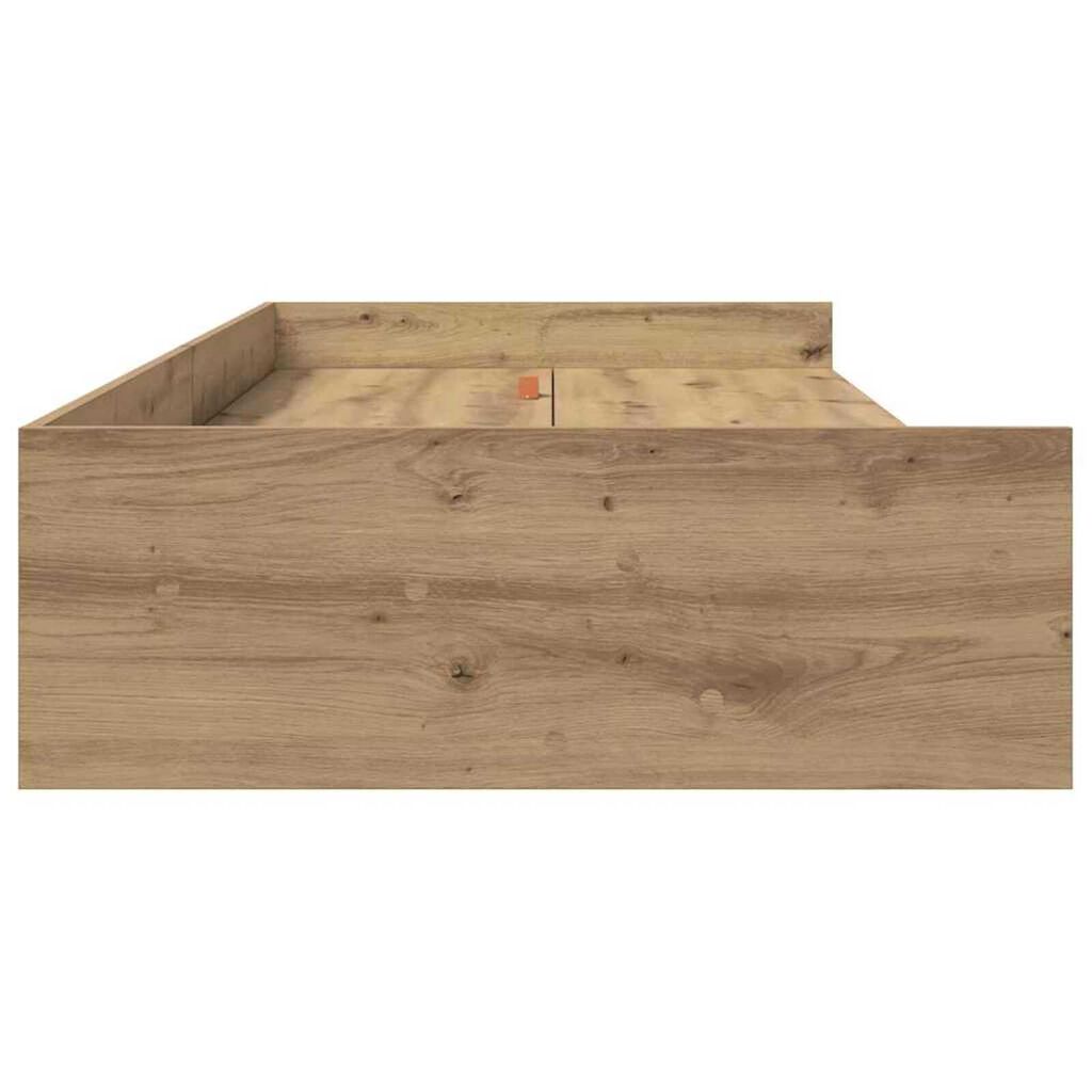 Κρεβάτι με αποθηκευτικό χώρο με κεφαλάρι Artisan Oak 75 x 190 cm