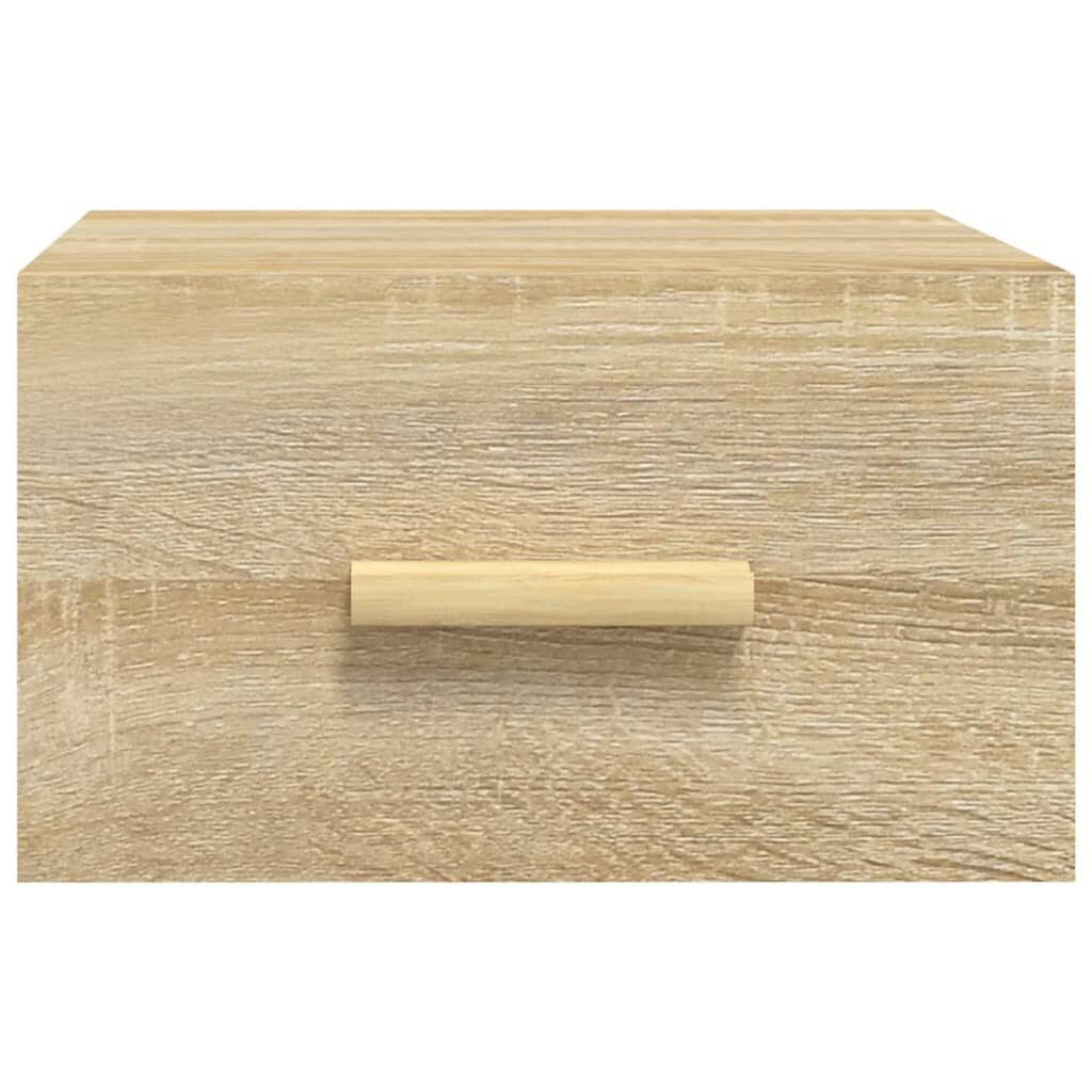 vidaXL Κομοδίνα Επιτοίχια Sonoma Δρυς 35 x 35 x 20 εκ.