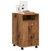vidaXL Ντουλάπι με ρόδες Παλιό ξύλο 33x38x60 cm Ξύλο μηχανής