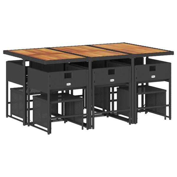 vidaXL &Sigma;&epsilon;&tau; &Tau;&rho;&alpha;&pi;&epsilon;&zeta;&alpha;&rho;ί&alpha;&sigmaf; &Kappa;ή&pi;&omicron;&upsilon; 11 &tau;&epsilon;&mu; &Mu;&alpha;ύ&rho;&omicron; &alpha;&pi;ό &Sigma;&upsilon;&nu;&theta;. &Rho;&alpha;&tau;ά&nu; &mu;&epsilon; &Mu;&alpha;&xi;&iota;&lambda;ά&rho;&iota;&alpha;