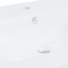 vidaXL Νιπτήρας Ένθετος Λευκός 42 x 39 x 18 εκ. Κεραμικός με Βρύση
