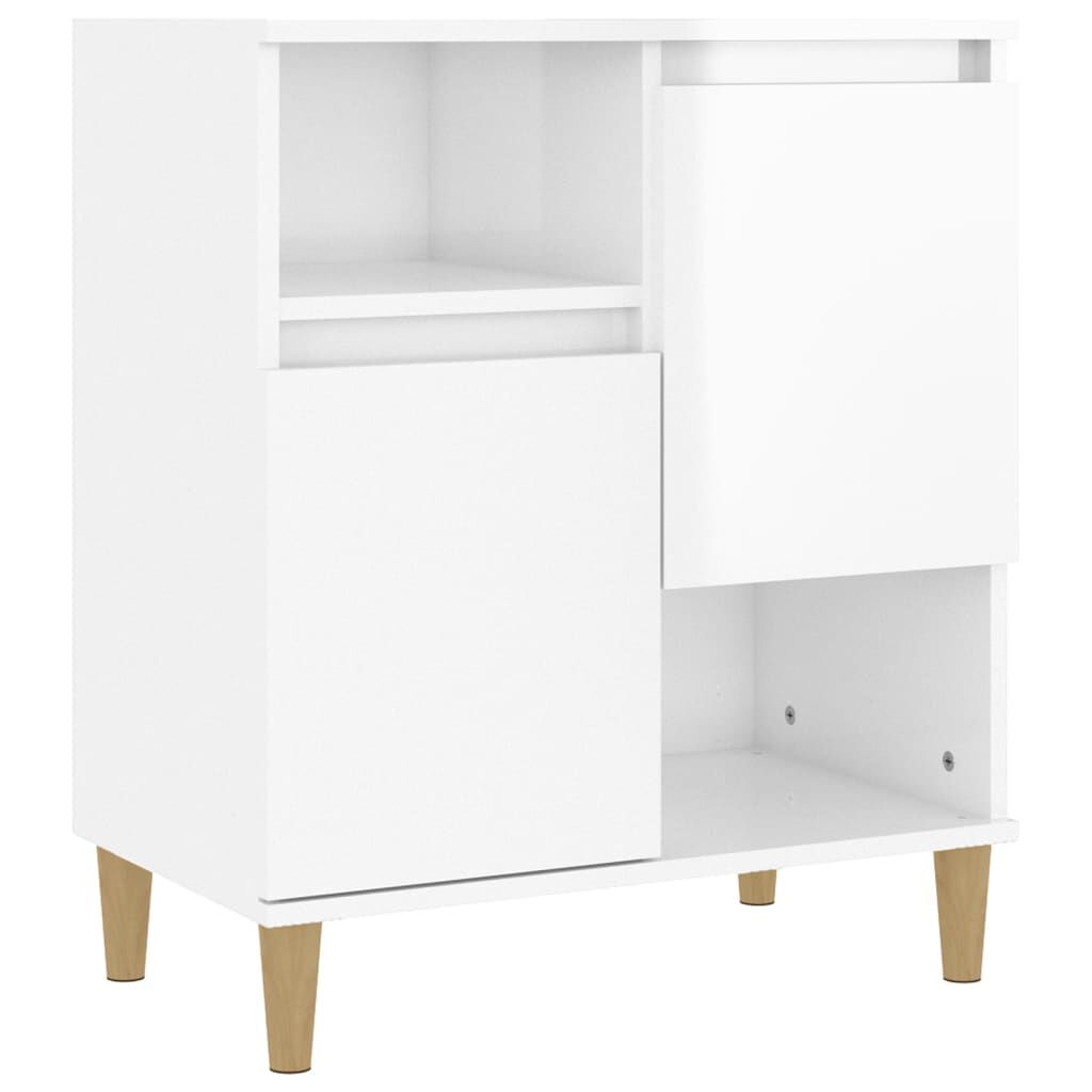 vidaXL Ντουλάπι Γυαλιστερό Λευκό 60x35x70 εκ. από Επεξεργασμένο Ξύλο