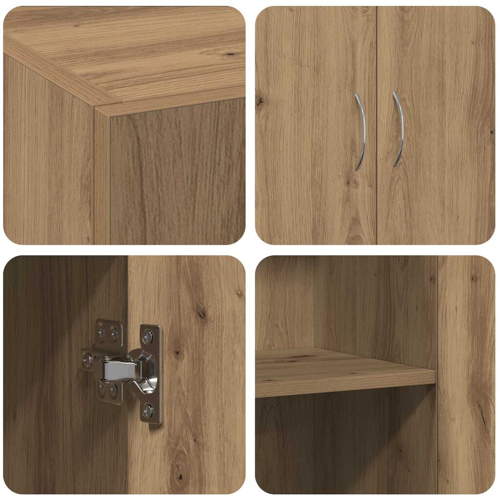 vidaXL Ερμάριο Γραφείου Artisan Oak 60x32x77.5 εκ. Επεξεργασμένο Ξύλο