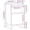 vidaXL Ντουλάπια 2 τεμ. Μαύρα 40 x 35 x 70 εκ. από Επεξεργασμένο Ξύλο