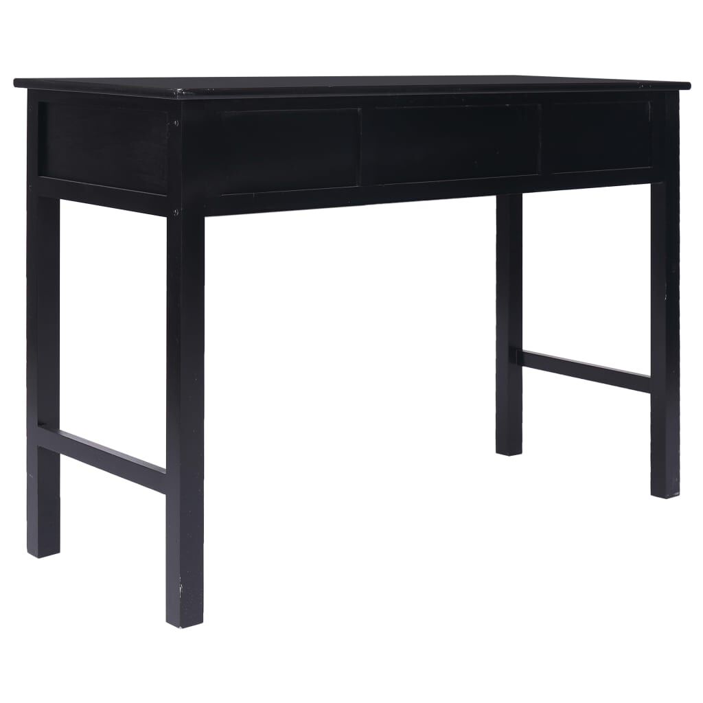 vidaXL Γραφείο Μαύρο 110 x 45 x 76 εκ. Ξύλινο