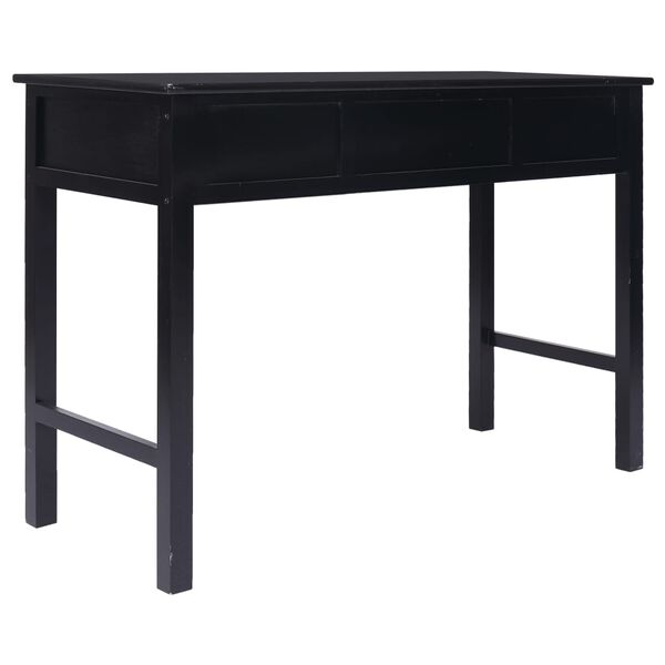 vidaXL Γραφείο Μαύρο 110 x 45 x 76 εκ. Ξύλινο