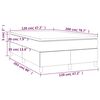 vidaXL Κρεβάτι Boxspring με Στρώμα Καπουτσίνο 120x200εκ.από Συνθ.Δέρμα