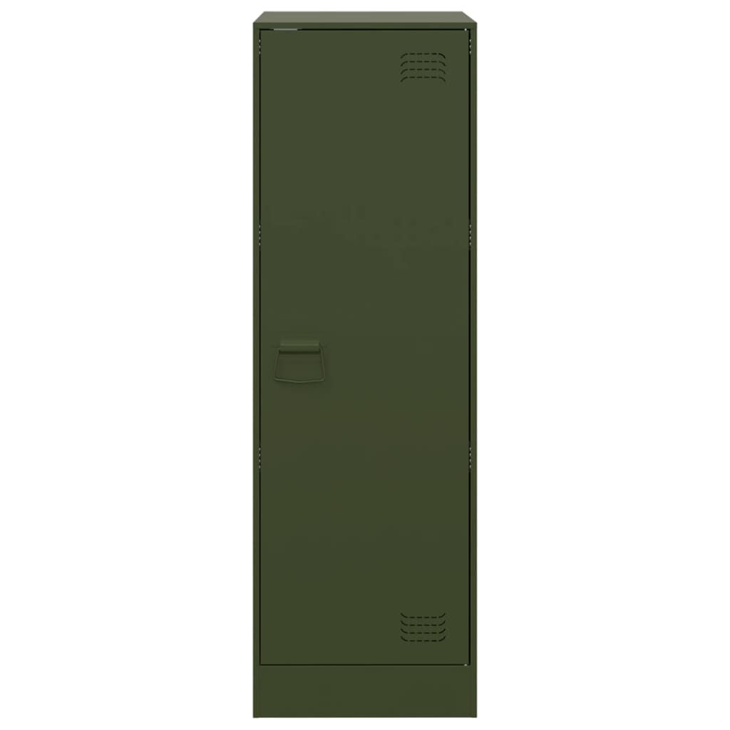 vidaXL Ντουλάπι Πράσινο Λαδί 34,5x39x107 εκ. από Ατσάλι