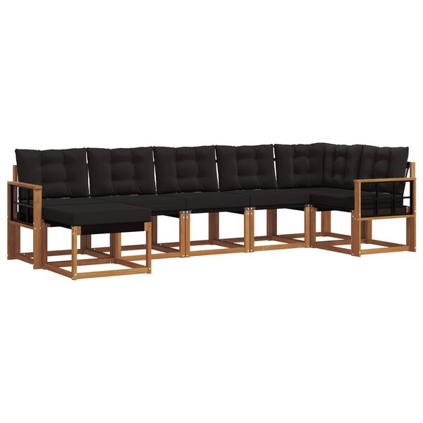 vidaXL &Sigma;&epsilon;&iota;&rho;ά &Kappa;&alpha;&nu;&alpha;&pi;έ &Epsilon;&xi;&omega;&tau;&epsilon;&rho;&iota;&kappa;&omicron;ύ &mu;&epsilon; &mu;&alpha;&xi;&iota;&lambda;ά&rho;&iota; 7 pcs &Phi;&upsilon;&sigma;&iota;&kappa;ό &kappa;&alpha;&iota; &Mu;&alpha;ύ&rho;&omicron;