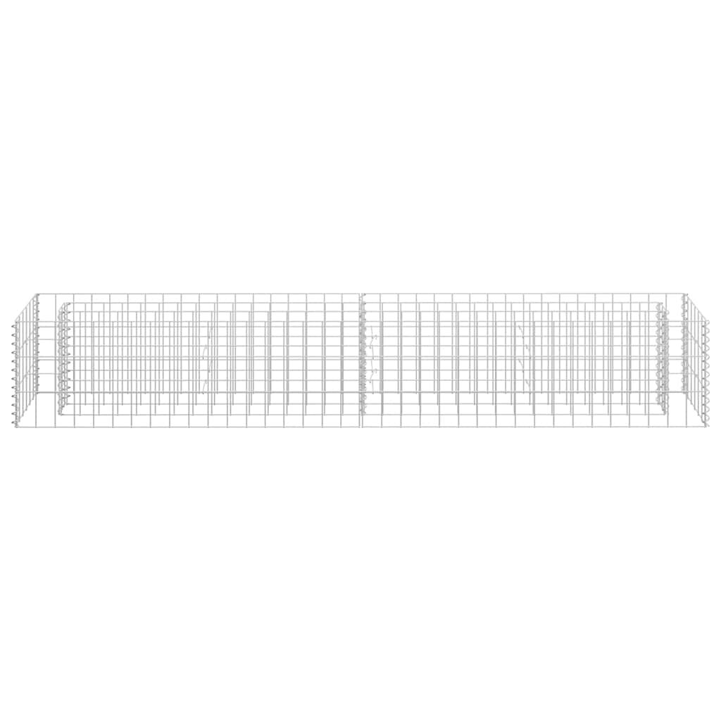 vidaXL Συρματοκιβώτιο-Γλάστρα Υπερυψωμένη 180x30x30 εκ. Γαλβ. Χάλυβας