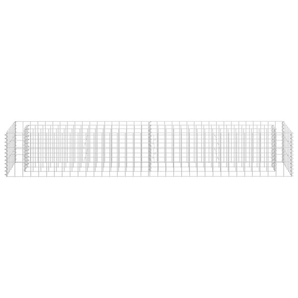 vidaXL Συρματοκιβώτιο-Γλάστρα Υπερυψωμένη 180x30x30 εκ. Γαλβ. Χάλυβας