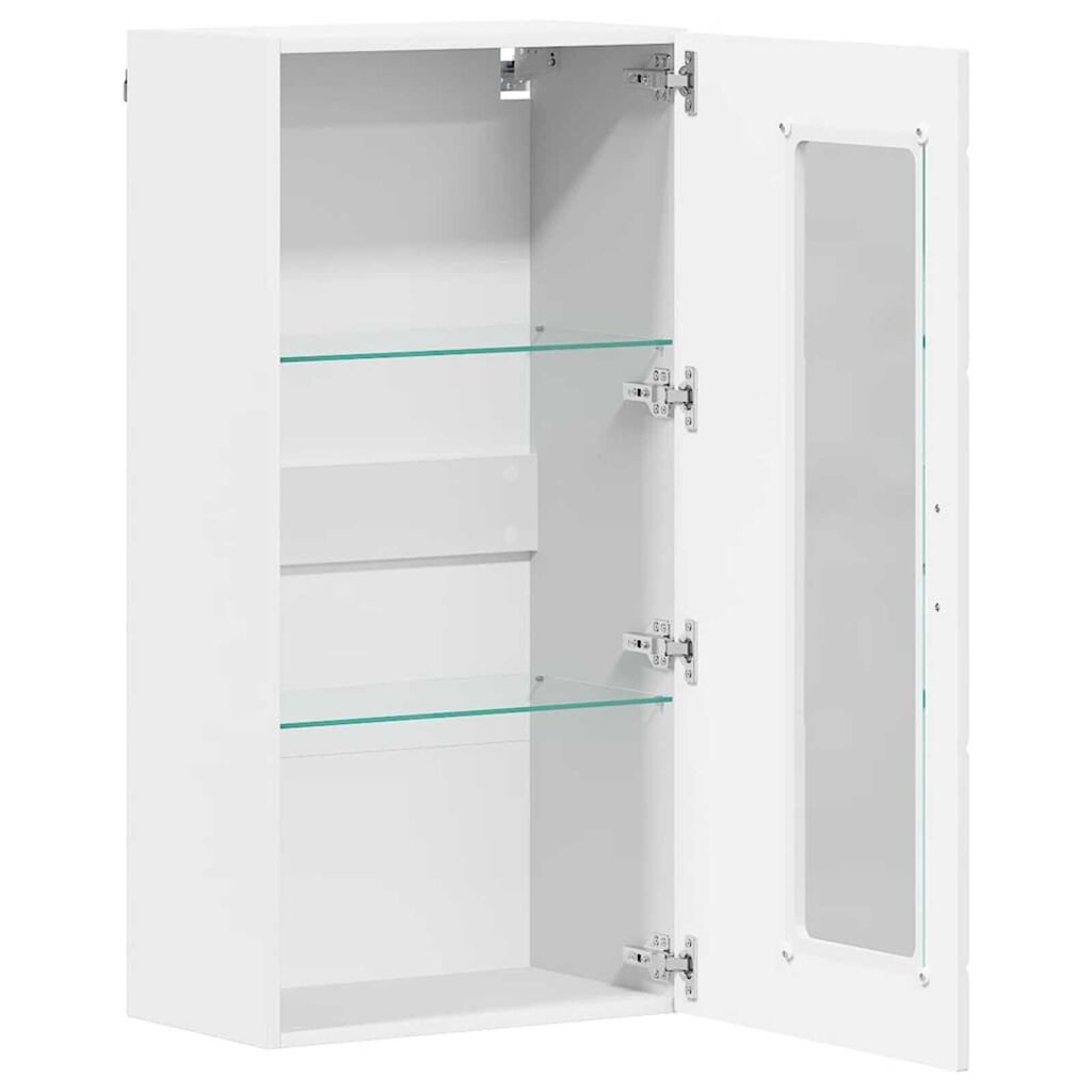 vidaXL Ντουλάπα τοίχου Λευκό 55 x 29 x 100 εκ Επεξεργασμένο ξύλο