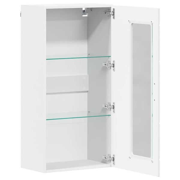vidaXL Ντουλάπα τοίχου Λευκό 55 x 29 x 100 εκ Επεξεργασμένο ξύλο