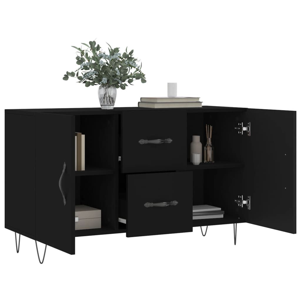 vidaXL Ντουλάπι Μαύρο 100x36x60 εκ. από Επεξεργασμένο Ξύλο