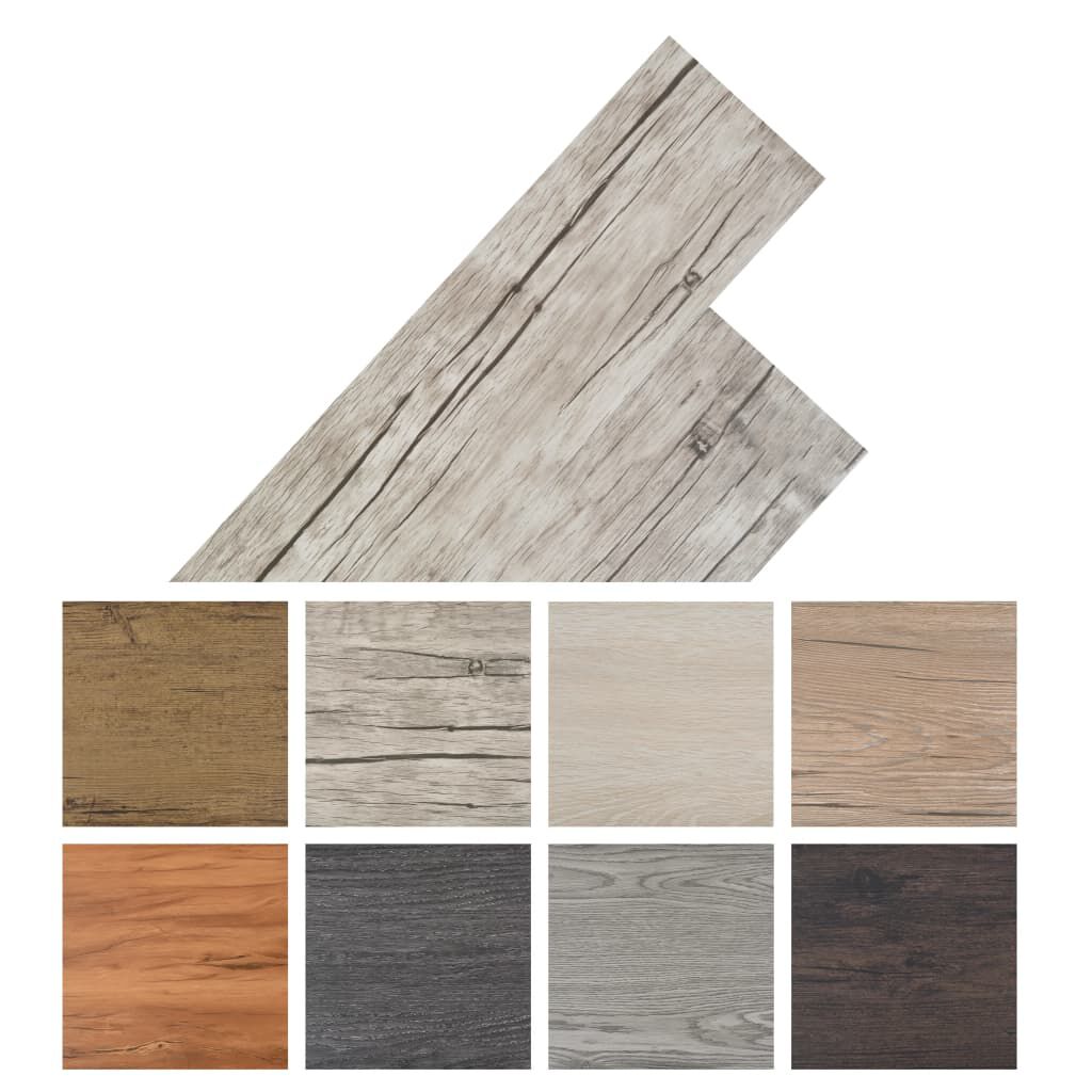 vidaXL Δάπεδο Αυτοκόλλητο Washed Oak 5,02 μ² / 2 χιλ. από PVC