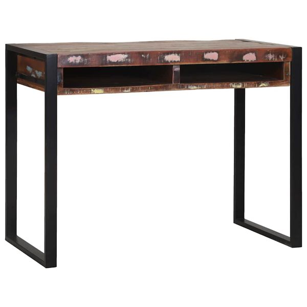 vidaXL Γραφείο Πολύχρωμο 100 x 50 x 75 cm Μασίφ ανακυκλωμένο ξύλο